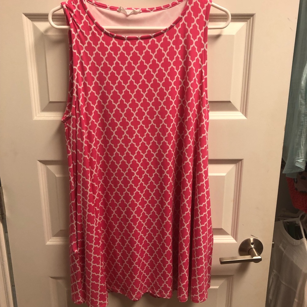 Peach Love Hot Pink Dress
